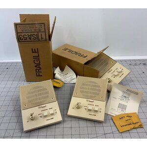 Vintage NuTone ISA-53 Inside Speaker Intercom System Lot Of 3 NOS Beige Scoville